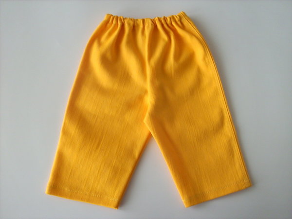 Puppenjeanshose Gr 45-50 cm, gelb