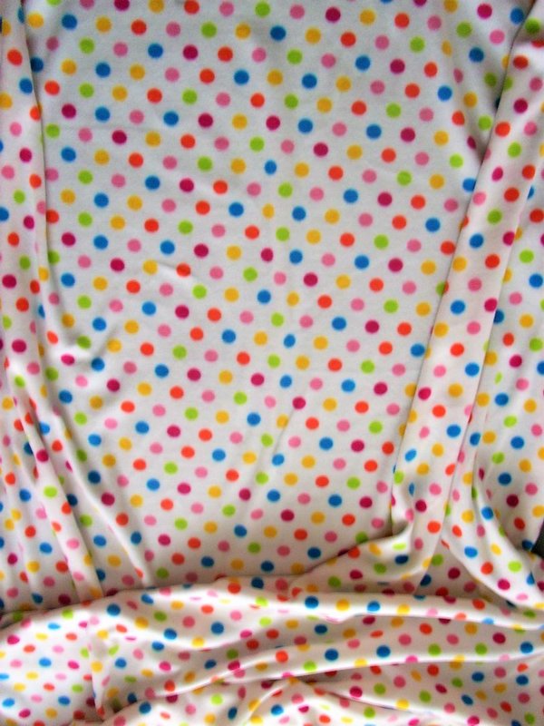 Puppenschlafsack, Pünktchen weiß, Gr 20 cm